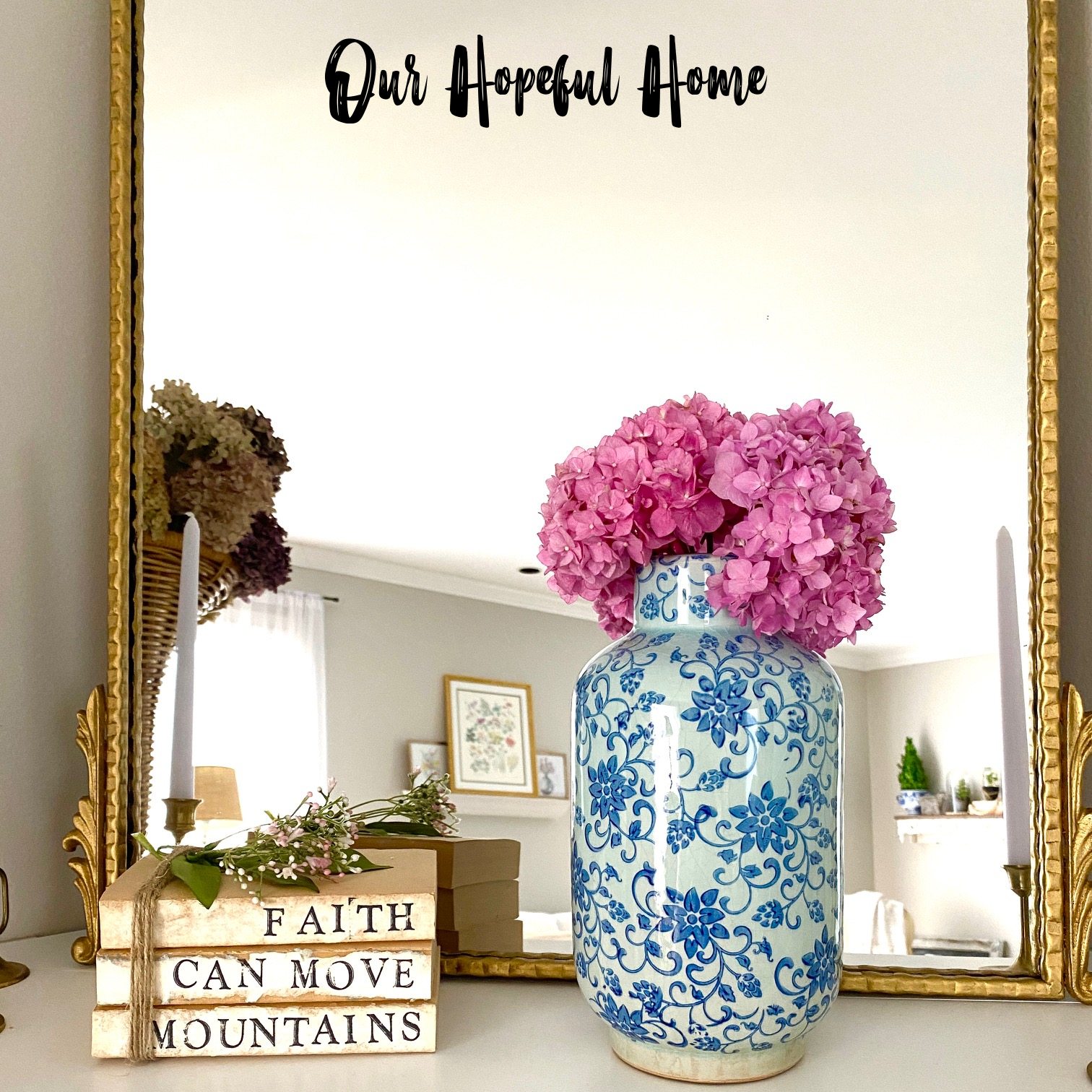 Our Hopeful Home: Anthropologie Gleaming Primrose Mirror Dupe Using  Kirkland's Black Ornate Antique Carved Mirror