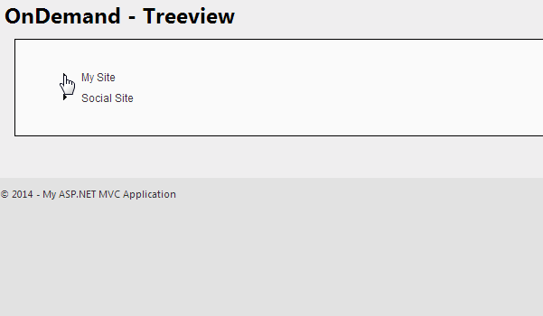 How to Populate Treeview Nodes  Dynamically (On Demand)  using in MVC 4 application.