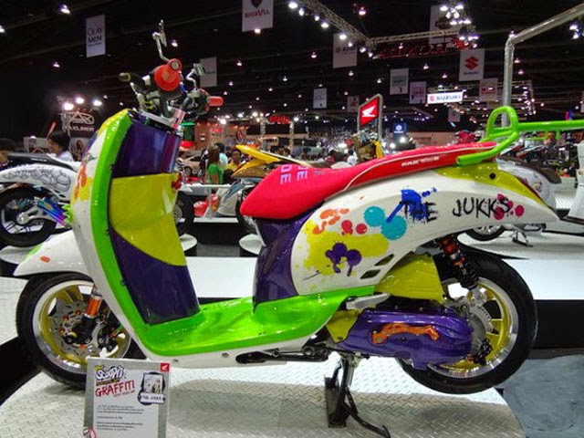 modifikasi motor scoopy terbaik