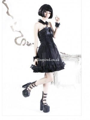 Raven Lace Gothic Lolita Party Dress