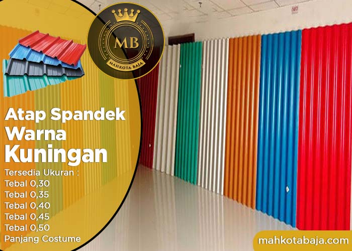 Atap Spandek Warna Kuningan