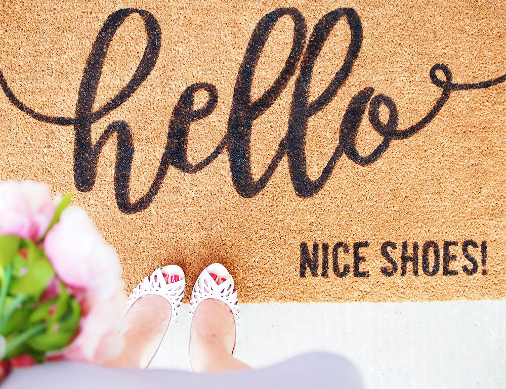 {DIY} Make Your Own Custom Doormat Without a Cricut Machine