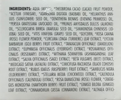 Josh Rosebrook Cacao Antioxidant Mask Full Ingredients