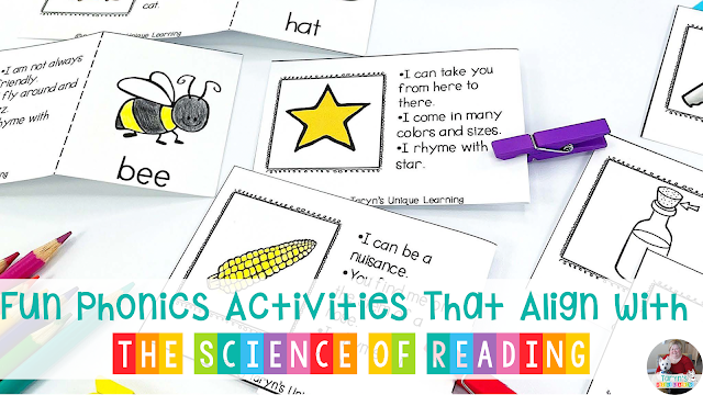 Include these fun phonics activities in your daily lessons.
