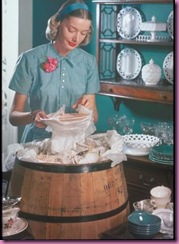 woman packing