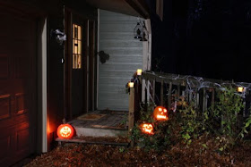 Jack O'Lanterns lit