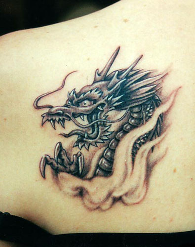 Dragon Tattoo Red. Japanese dragon tattoos.