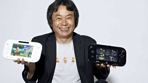 Miyamoto con la Wii U