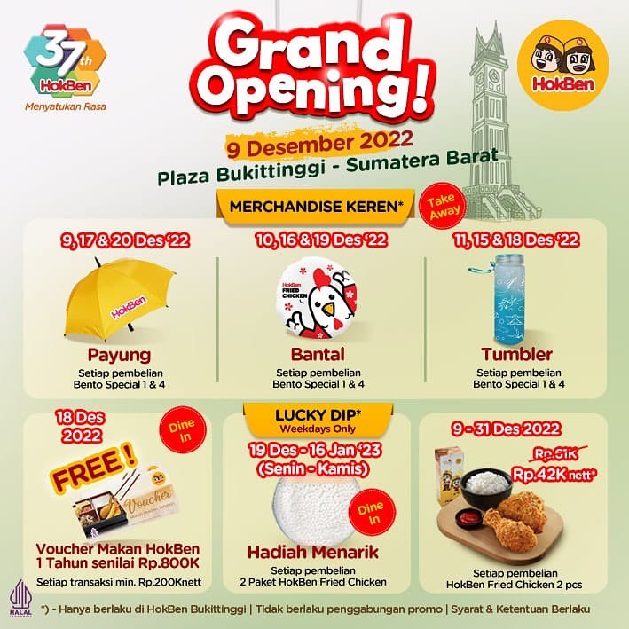 Grand Opening HokBen Bukittinggi