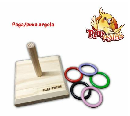  Brinquedo Pega/Puxa Argola