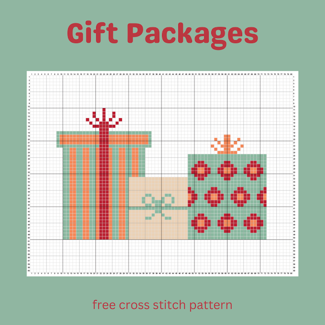 Gift Packages - free cross stitch pattern