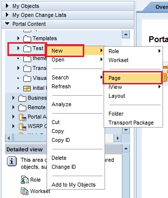 How to create a Page in SAP EP onlysapep.blogspot.in only sap ep  blogspot 