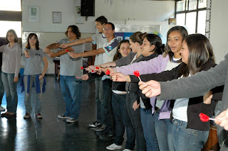  Alunos participam de dinâmica sobre doação de sangue