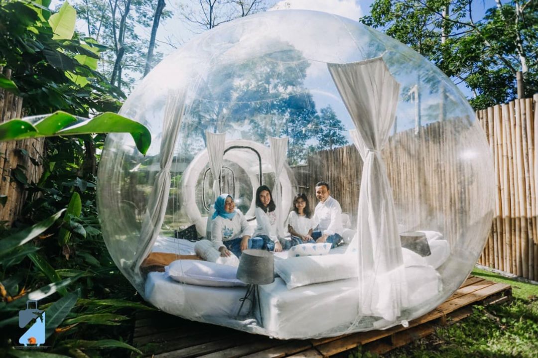 Bubble tent Nira camper village. @jogjaphotographytrip