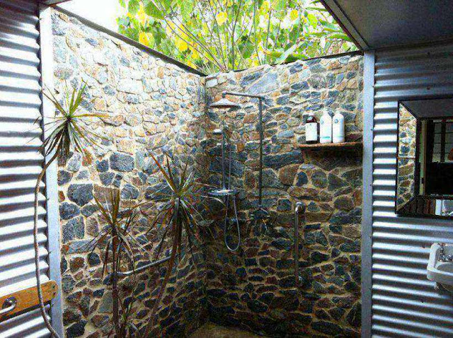 Minimalist Bathroom With Natural Stone