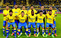 U. D. LAS PALMAS - Las Palmas, Gran Canaria, España - Temporada 2015-16 - David García, William José, Bigas, Aythami, Javi Varas y Momo; Garrido, Roque Mesa, Wakaso, Tana y Jonathan Viera - U. D. LAS PALMAS 4 (William José, Jonathan Viera, Tana 2) GETAFE C. F. 0 - 01/03/2016 - Liga de 1ª División, jornada 27 - Las Palmas de Gran Canaria, estadio de Gran Canaria