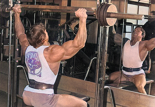 Arnold Seated Barbell Military Press