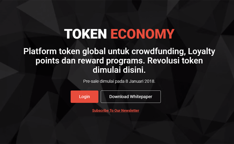 TOKENOMY: ICO Ganteng dari Indonesia, 100% Anti SCAM Milik Oscar Darmawan