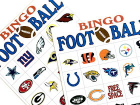 If you can't play in the NFL, at least you can play NFL football bingo. This printable is a fun game to play at your football party or while tail gaiting with your friends. Just download, print, cut, and play!