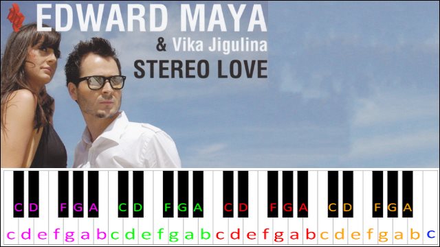 Stereo Love by Edward Maya & Vika Jigulina Piano / Keyboard Easy Letter Notes for Beginners