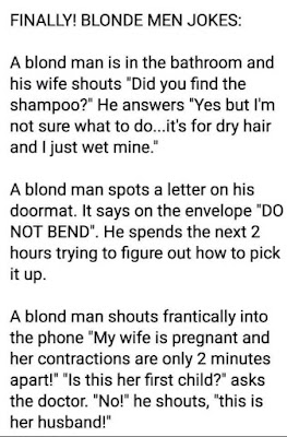 Women - Finally Blonde Men Jokes