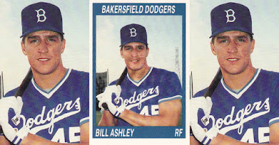 Billy Ashley 1990 Bakersfield Dodgers card