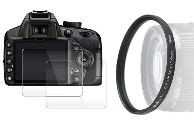 Pelindung Lensa dan Layar Kamera