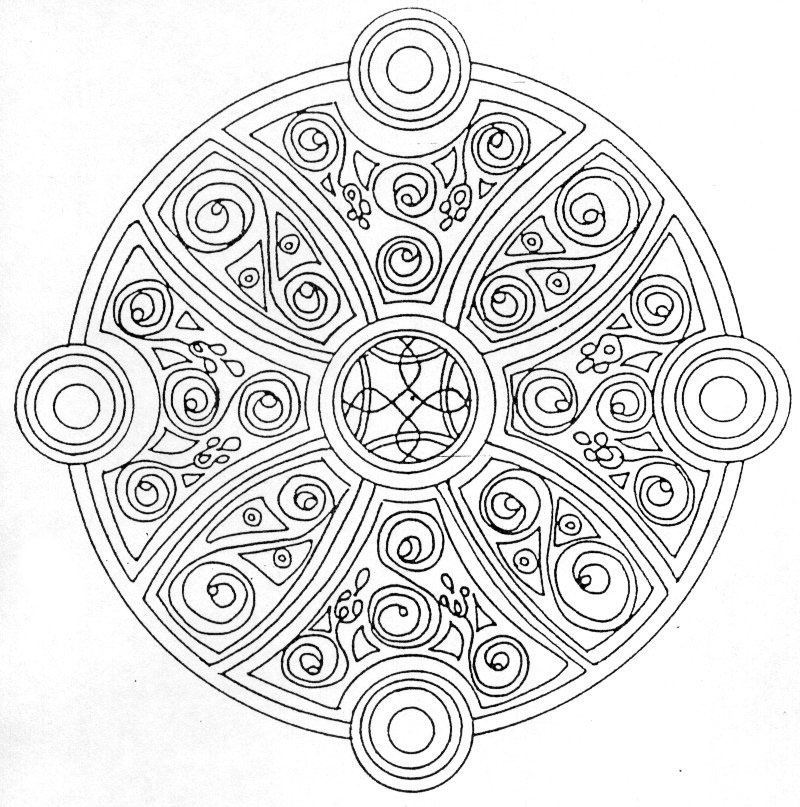 Download coloring page Mandala | Screenfonds