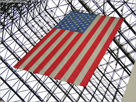 Bandera Americana Gigante de la Biblioteca y Museo Presidencial de John F. Kennedy