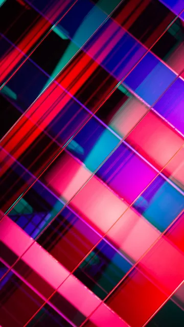 Abstract, Rhombuses, Stripes, Multicolored