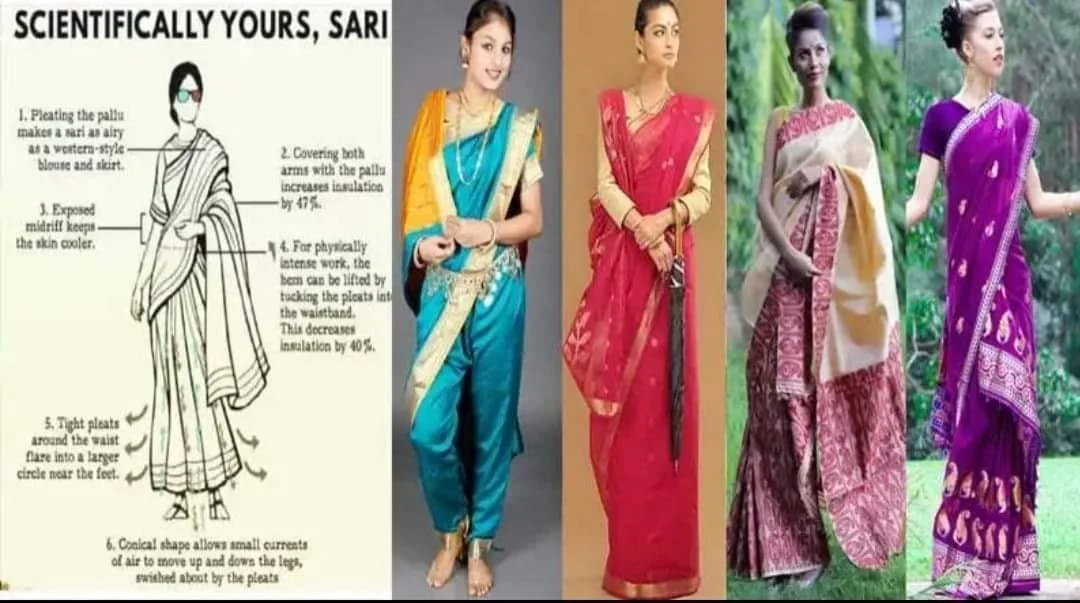 చీర కట్టులో శాస్త్రీయ కోణం - Scientific angle in saree