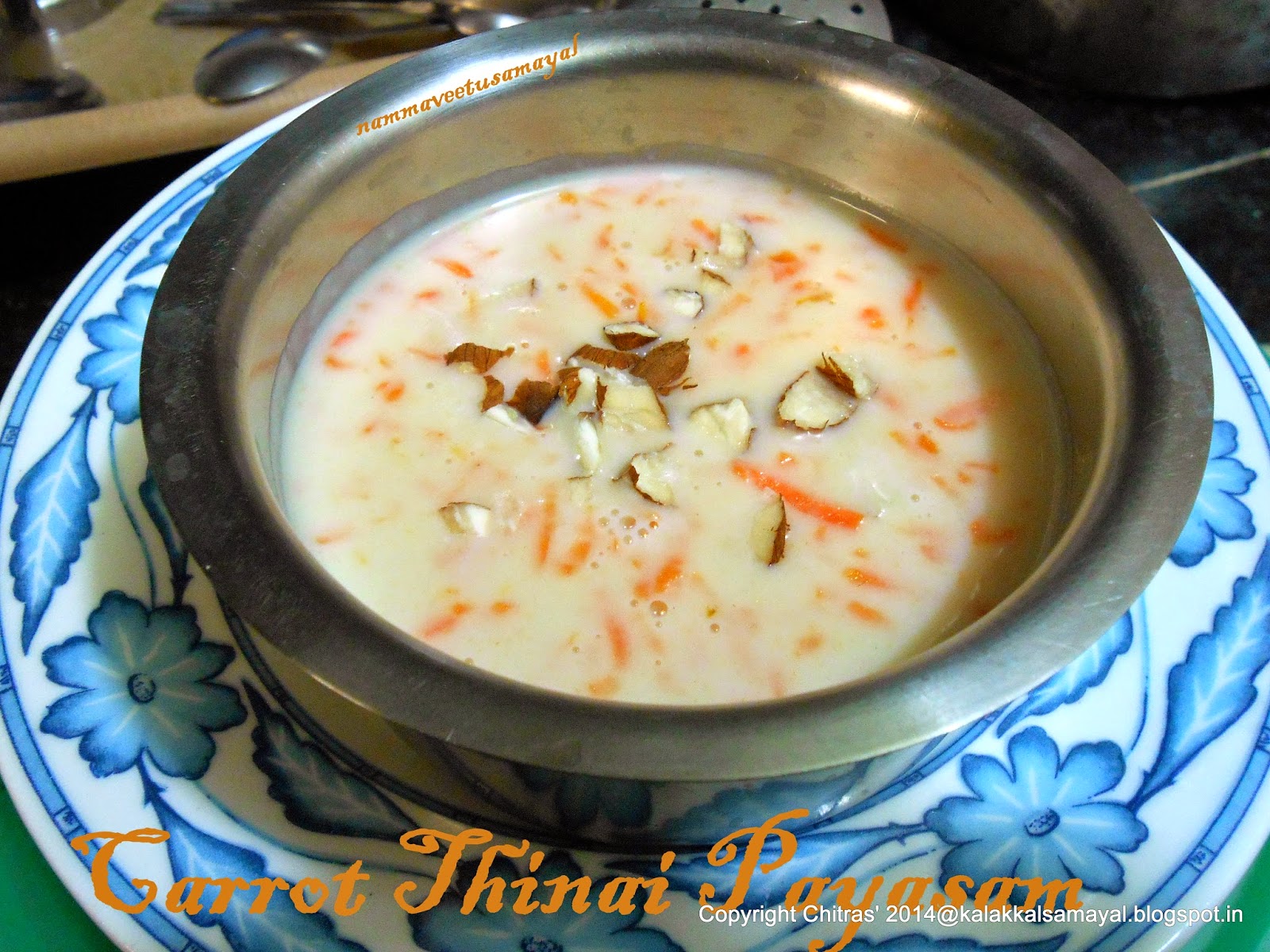 Carrot thinai Payasam