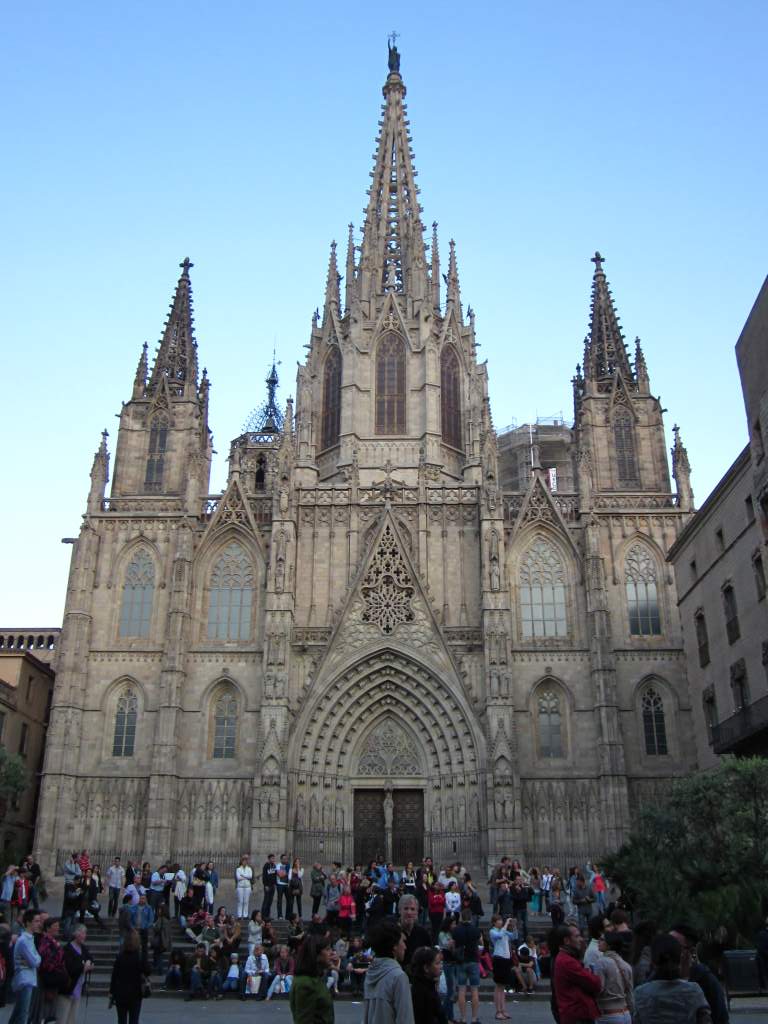 Download this Main Facade The Barcelona Cathedral Recently Restored picture