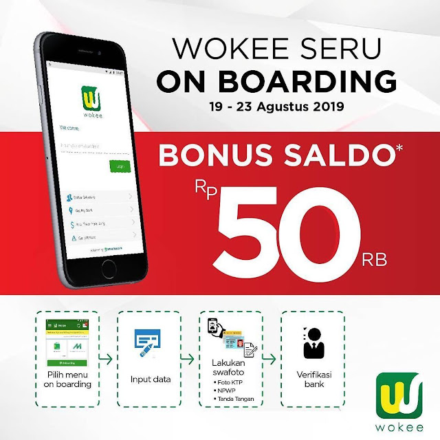 #Wooke - #Promo Wooke Seru On Boarding Bonus Saldo 50K (19 - 23 Agustus 2019)