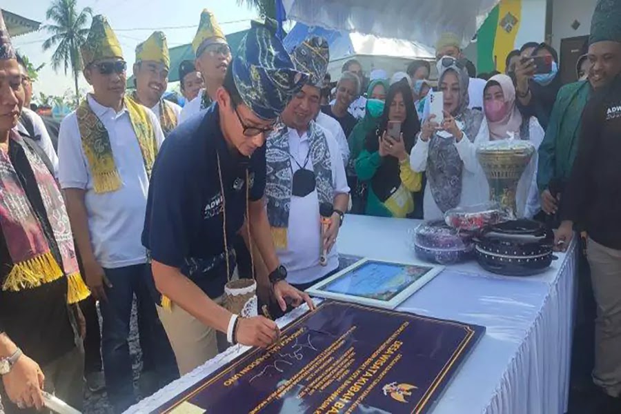 Menparekraf RI Sandiaga Uno Datangi Rekreasi Religius Kubah Basirih Banjarmasin