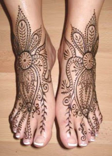 Stylish Feet Mehndi Design