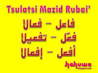 Tashrif Tsulatsi Mazid 1 Huruf