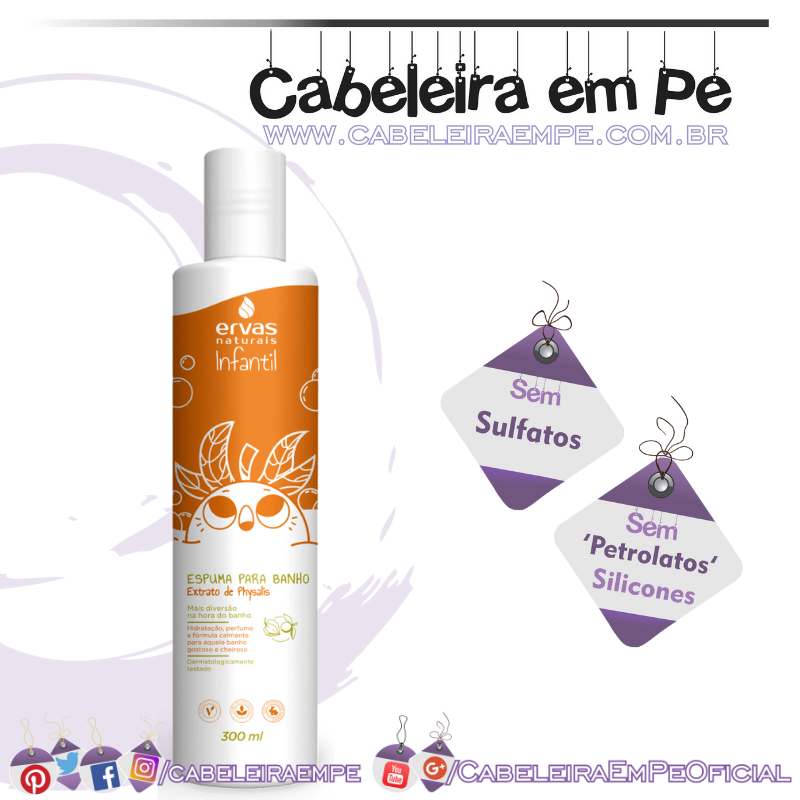 Espuma para Banho Physalis Infantil - Ervas Naturais