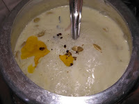 adding pure ghee to payash