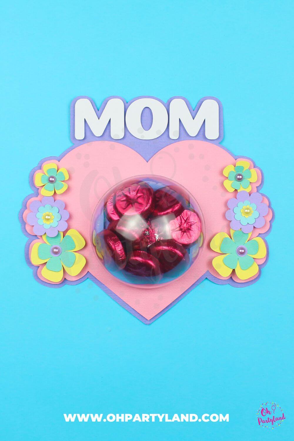 mothers day candy holder cut files