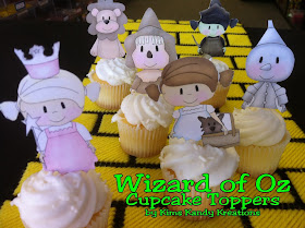 Are you throwing a Wizard of Oz party? Add these printable cupcake toppers to your party and you'll be a Wonderful Wizard too.  These Wizard of Oz cupcake toppers come in two styles so you can pick which ones work best for your party. Click now to get yours.