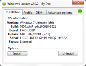 Ativador: Windows 7 Loader toolkit v2.0.2 – Todas versões