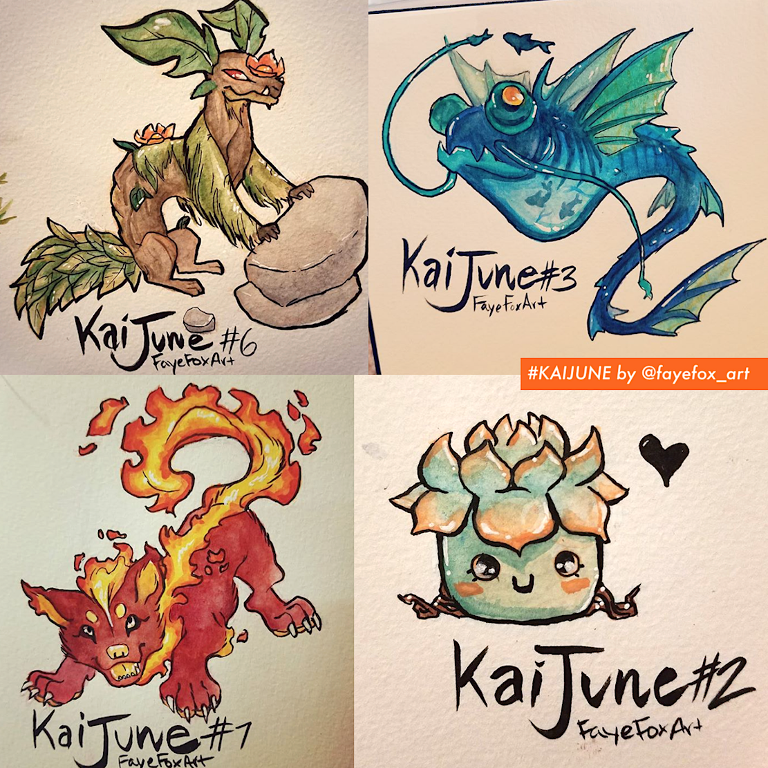 KAIJUNE Instagram Drawing Challenge For The Month Of June