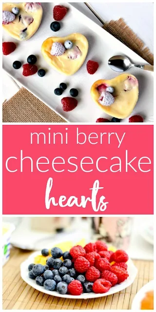 Mini Berry Cheesecake Hearts