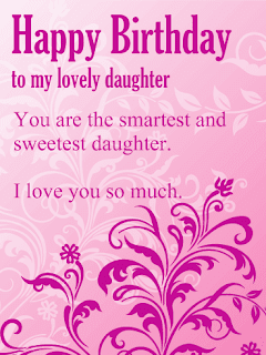 Happy Birthday Daughter