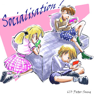 dessin enfant jeu socialisation socialization humour peter snug