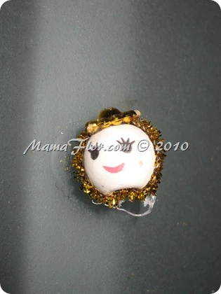 Angelito de Perlas para el Arbol Navideño 0233