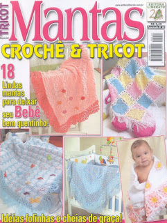 18 MANTAS PARA BEBE TRICOT CROCHET PATRONES GRATIS