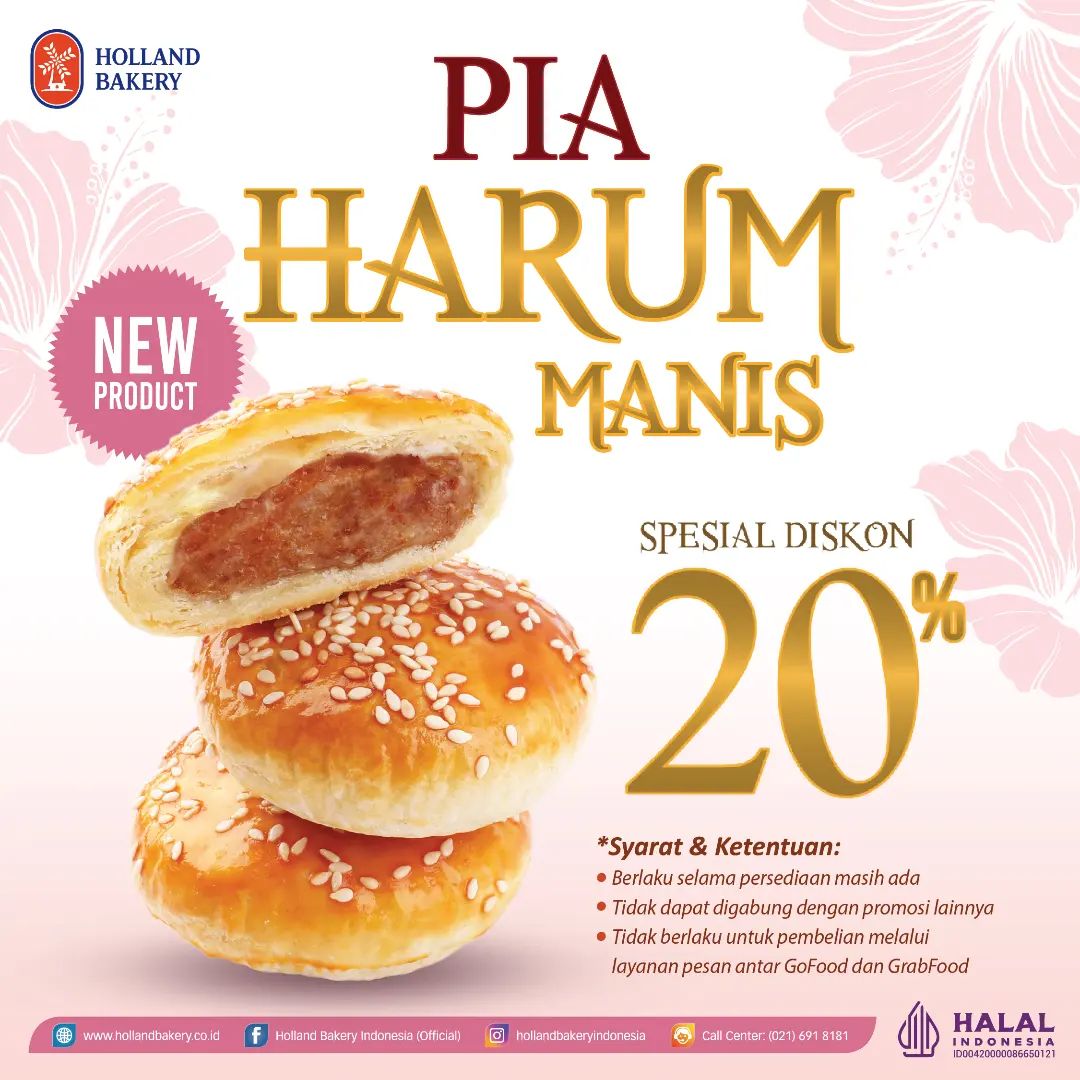 Promo Holland Bakery Pia Harum Manis Harga Hanya Rp. 6.400