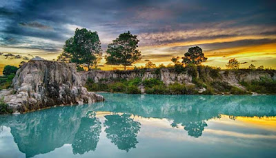 7 Danau Biru Terindah Bekas Galian Pertambangan 